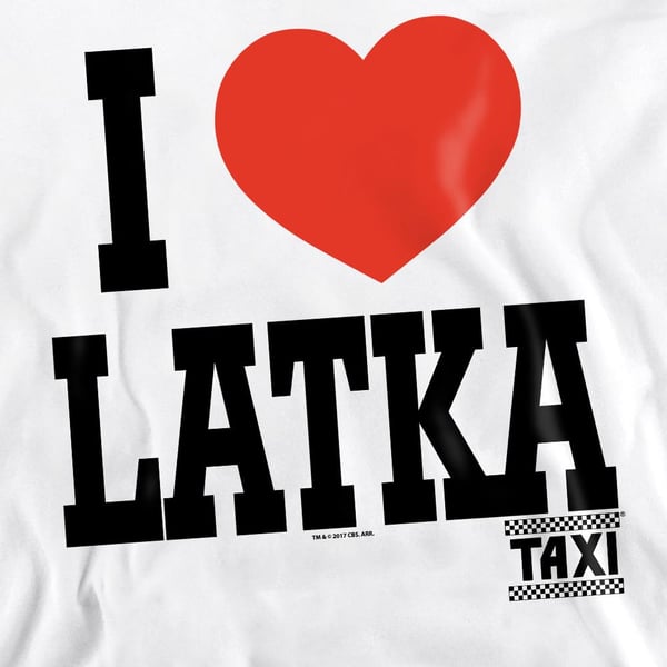 TAXI Unisex Adult I Heart Latka Sweatshirt