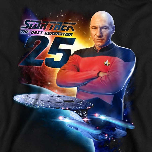 Star Trek Unisex Adult The Next Generation 25 Sweatshirt