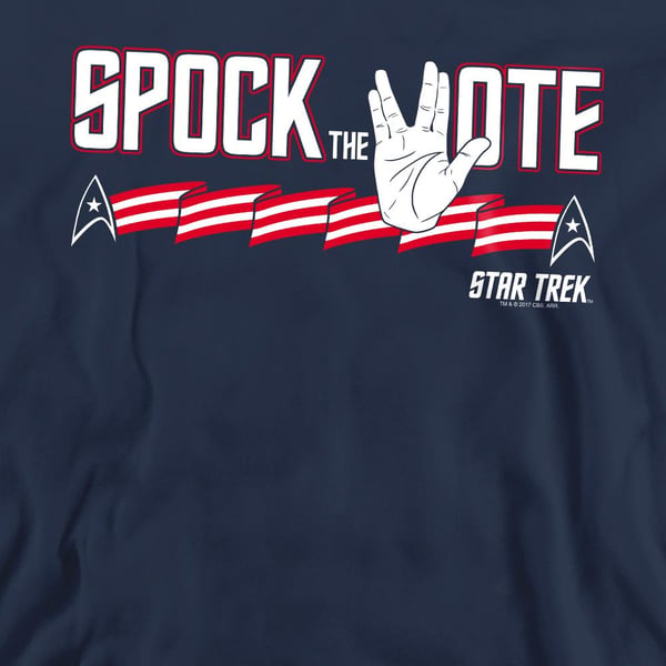 Star Trek Unisex Adult Spock the Vote Sweatshirt