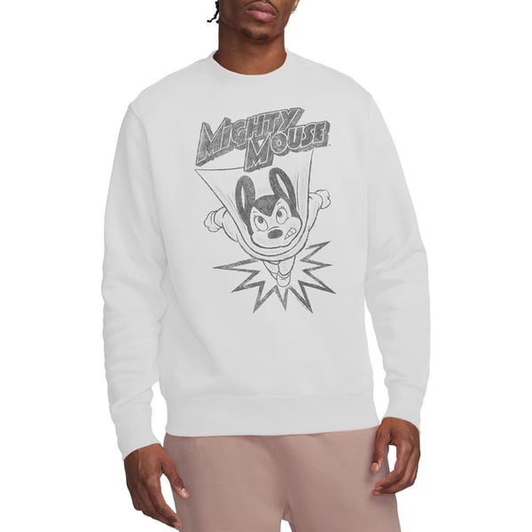 Mighty Mouse Unisex Adult Bursting Out Sweatshirt