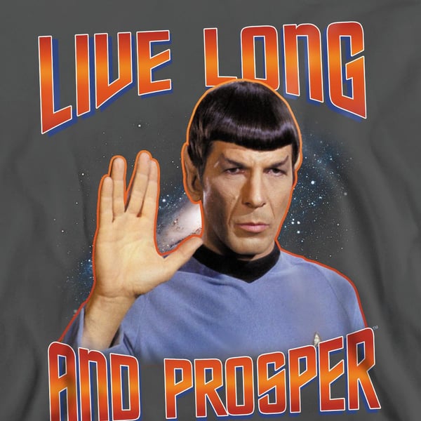 Star Trek: The Original Series Unisex Adult Live Long and Prosper Spock Sweatshirt
