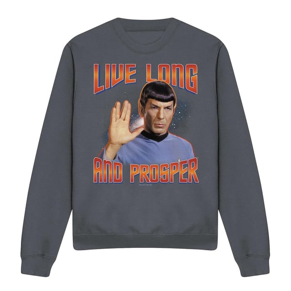 Star Trek: The Original Series Unisex Adult Live Long and Prosper Spock Sweatshirt
