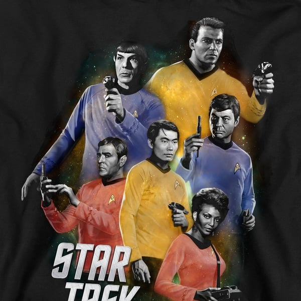 Star Trek Unisex Adult Galaxy Glow Sweatshirt