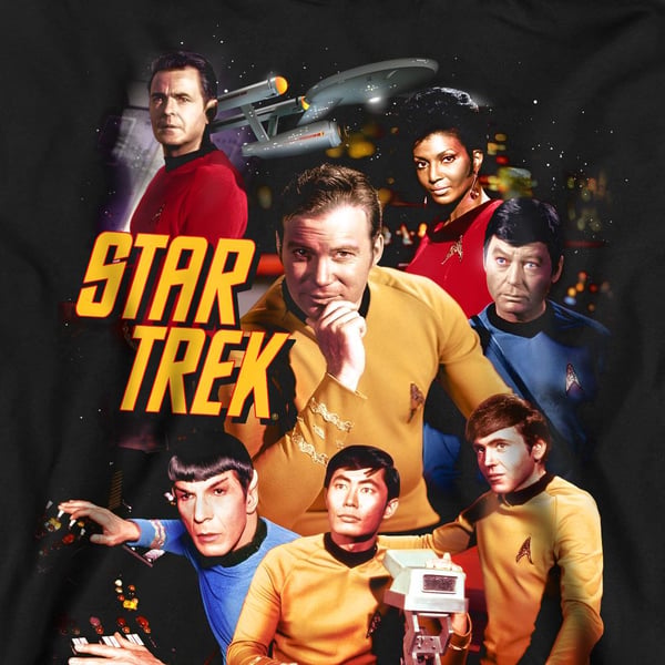 Star Trek Unisex Adult At the Controls Sweatshirt