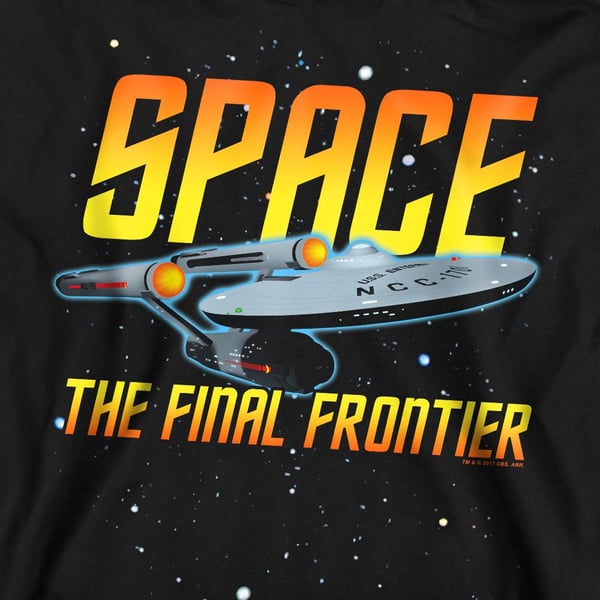 Star Trek Unisex Adult Space Sweatshirt