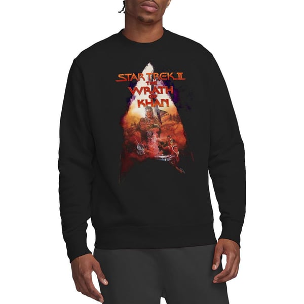 Star Trek Unisex Adult The Wrath of Khan Poster Sweatshirt