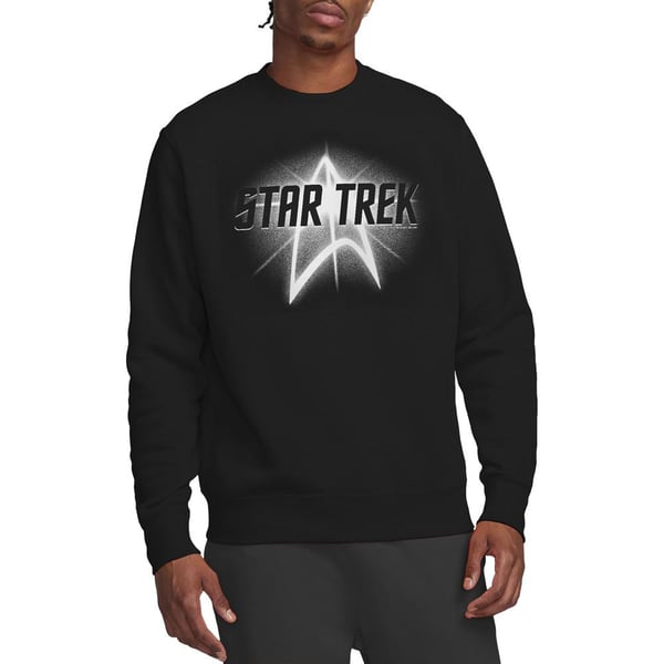 Star Trek Unisex Adult Glow Logo Sweatshirt
