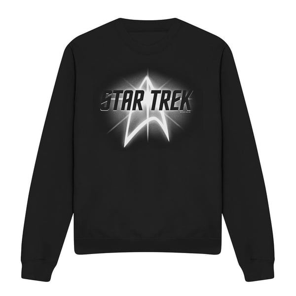 Star Trek Unisex Aikuisten Glow Logo Collegepaita