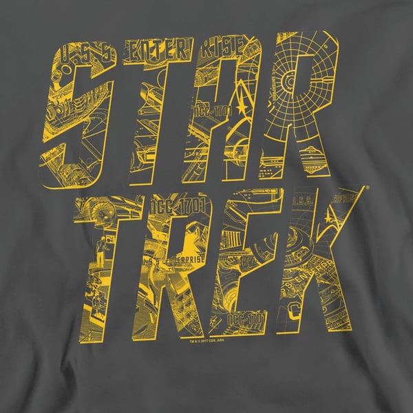 Star Trek Unisex Adult Schematic Logo Sweatshirt