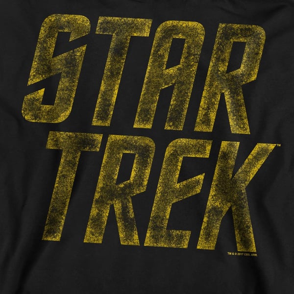 Star Trek Unisex Adult Distressed Logo Sweatshirt
