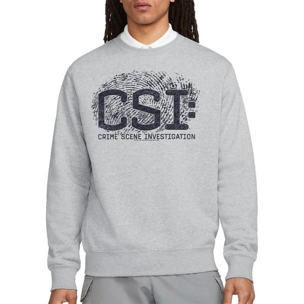 CSI Unisex Adult Distressed Logo Sweatshirt