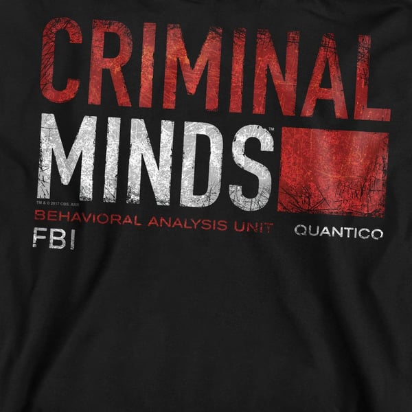 Criminal Minds Unisex Adult Title Card Sweatshirt