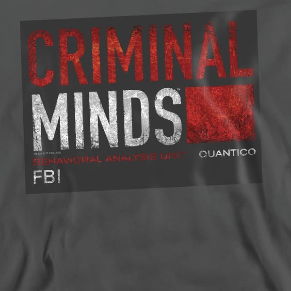 Criminal Minds Unisex Adult Title Card Sweatshirt