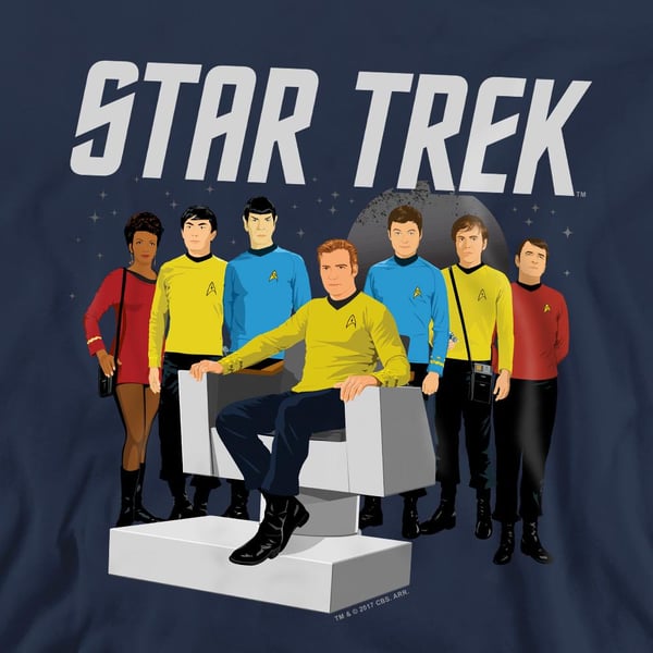 Star Trek Unisex Adult Vector Crew Sweatshirt
