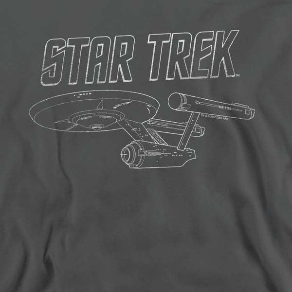 Star Trek Unisex Adult The Original Series Enterprise Sweatshirt