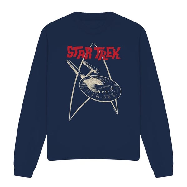 Star Trek Unisex Adult Ship Symbol Sweatshirt