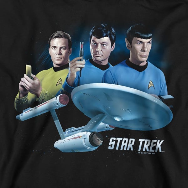 Star Trek Unisex Adult Main Three Sweatshirt