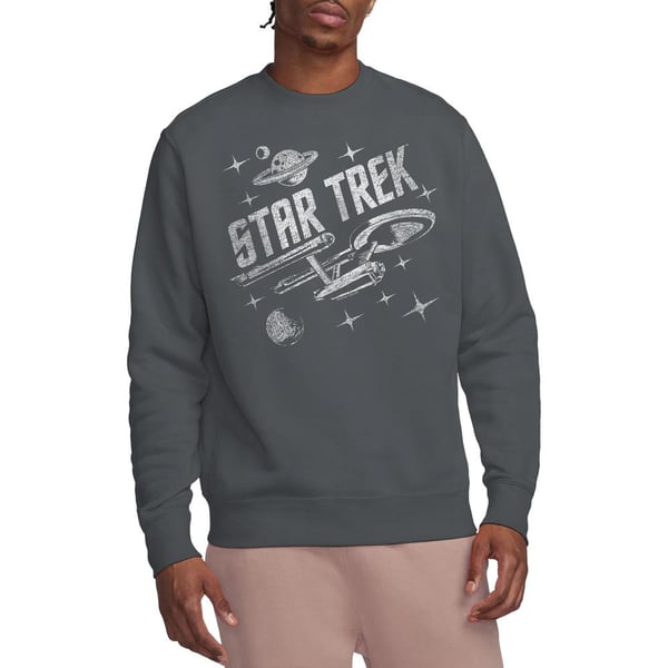 Star Trek Unisex Adult Through Space Sweatshirt