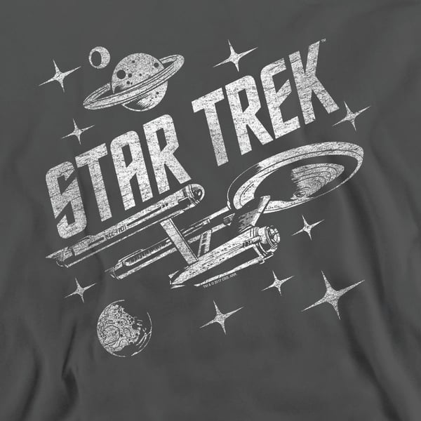 Star Trek Unisex Adult Through Space Sweatshirt