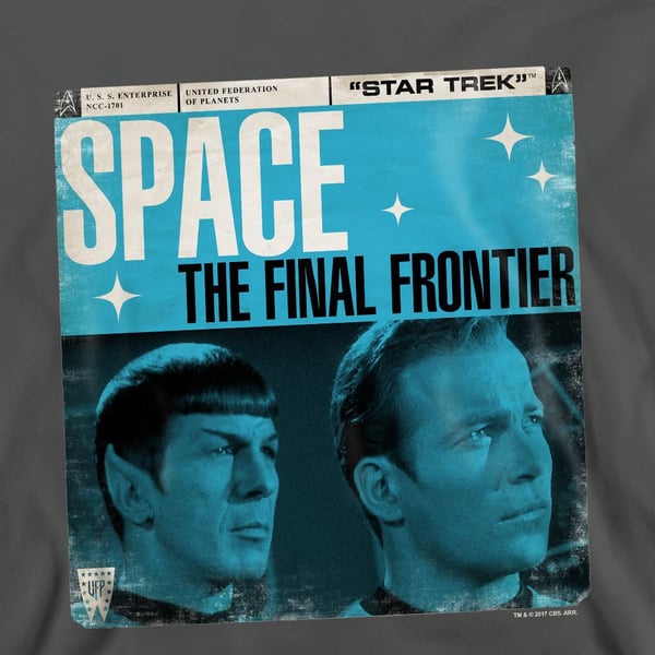 Star Trek Unisex Aikuisten Final Frontier -huppari