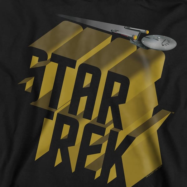 Star Trek Unisex Adult 3D Logo Sweatshirt