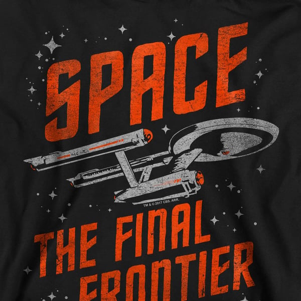 Star Trek Unisex Adult Space Travel Sweatshirt