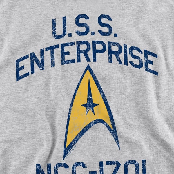 Star Trek Unisex Adult Collegiate Arch Sweatshirt