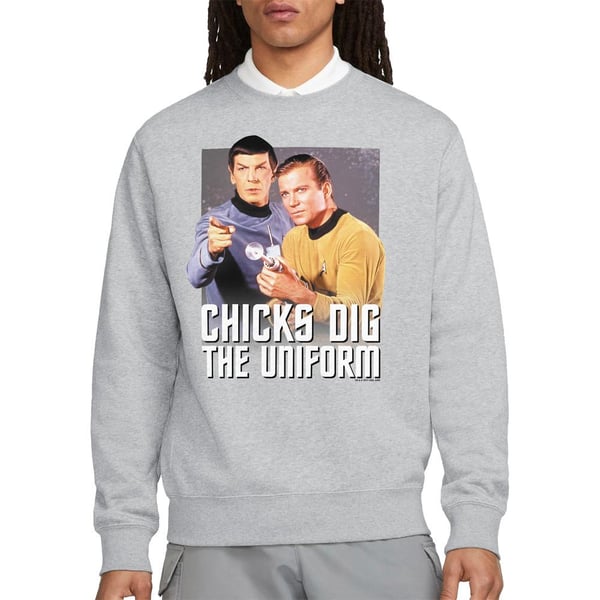 Star Trek Unisex Adult Chicks Dig Sweatshirt
