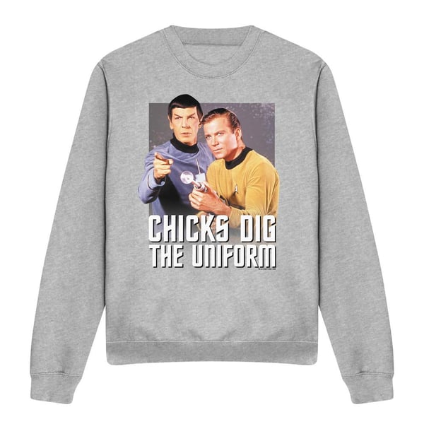 Star Trek Unisex Adult Chicks Dig Sweatshirt