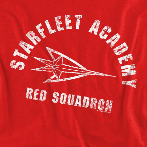 Star Trek Unisex Adult Red Squadron Sweatshirt