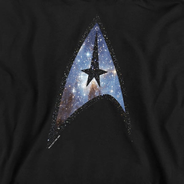 Star Trek Unisex Adult Galactic Shield Sweatshirt