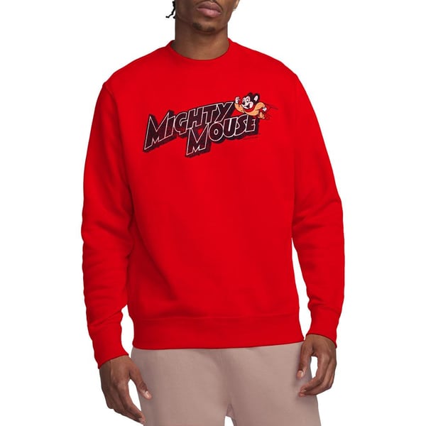 Mighty Mouse Unisex Adult Might Logo Sweatshirt