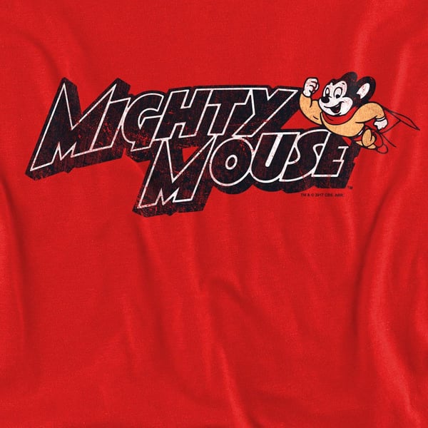 Mighty Mouse Unisex Adult Might Logo Sweatshirt