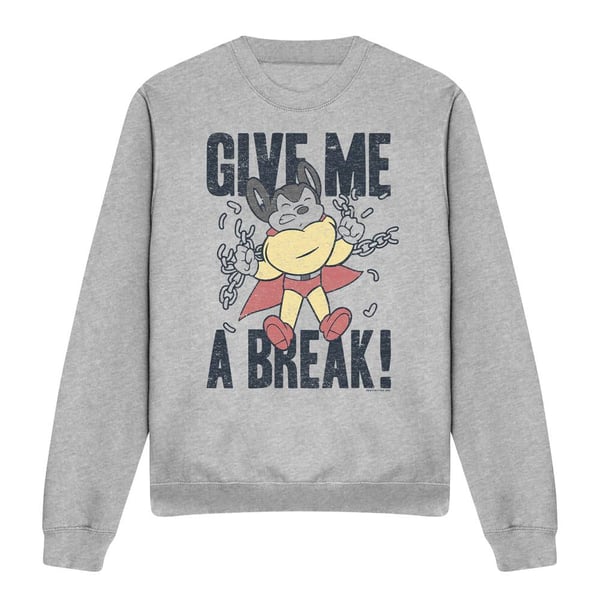 Mighty Mouse Unisex Adult Give Me a Break Sweatshirt
