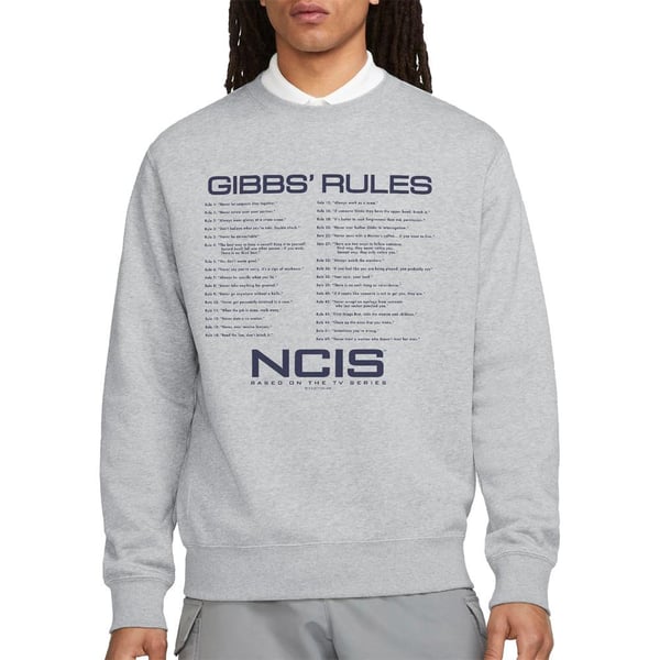 NCIS Unisex Adult Gibbs Rules Sweatshirt