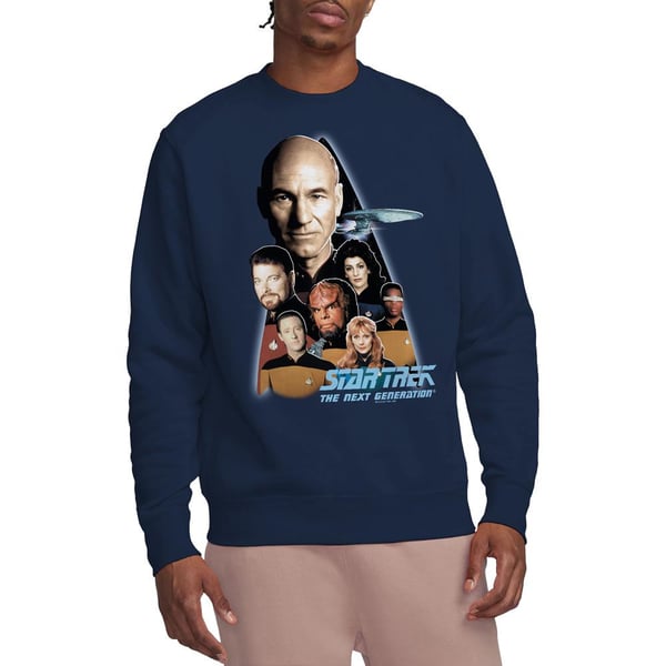 Star Trek Unisex Adult Next Generation Crew Sweatshirt