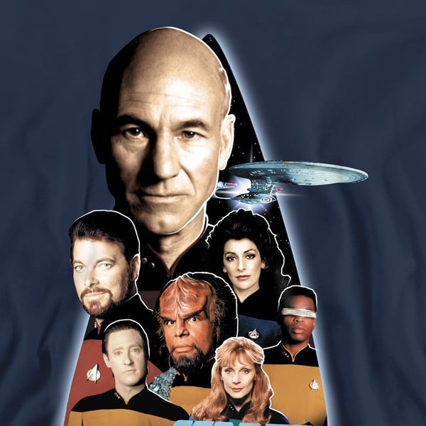 Star Trek Unisex Adult Next Generation Crew Sweatshirt