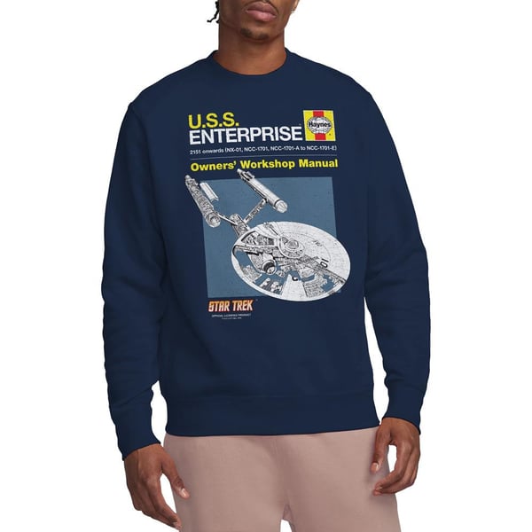 Star Trek Unisex Adult Enterprise Manual Sweatshirt