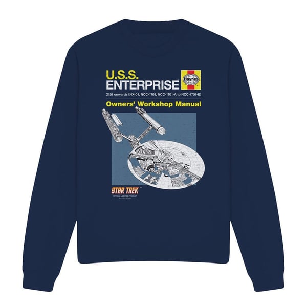 Star Trek Unisex Adult Enterprise Manual Sweatshirt