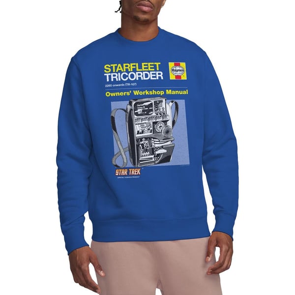 Star Trek Unisex Adult Tricorder Manual Sweatshirt