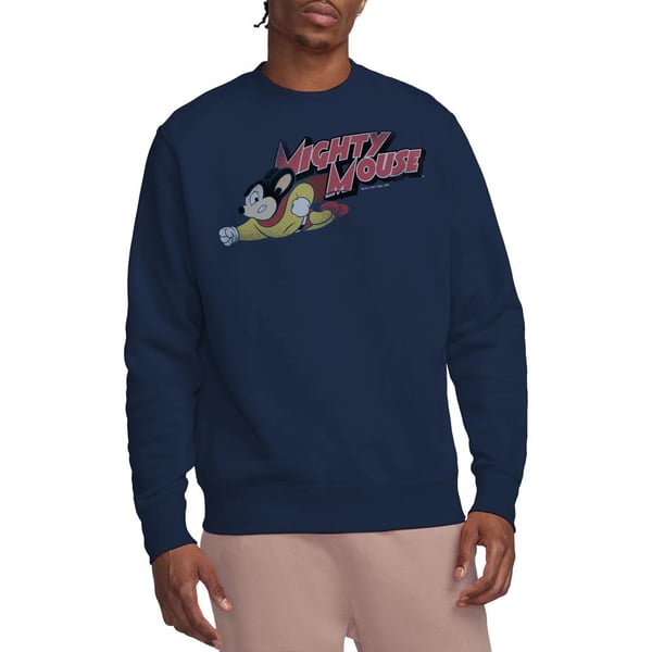 Mighty Mouse Unisex Adult Mighty Retro Sweatshirt
