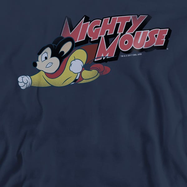Mighty Mouse Unisex Adult Mighty Retro Sweatshirt
