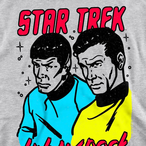 Star Trek Unisex Adult Kirk & Spock Sweatshirt