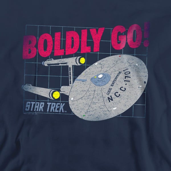 Star Trek Unisex Adult Boldly Go Sweatshirt