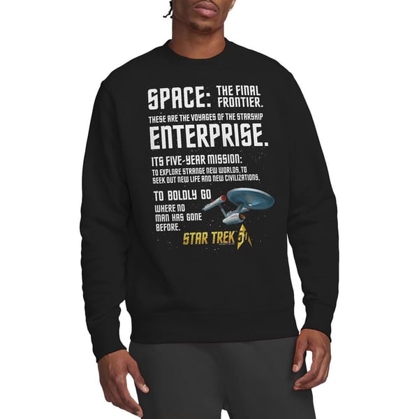 Star Trek Unisex Adult Intro Sweatshirt