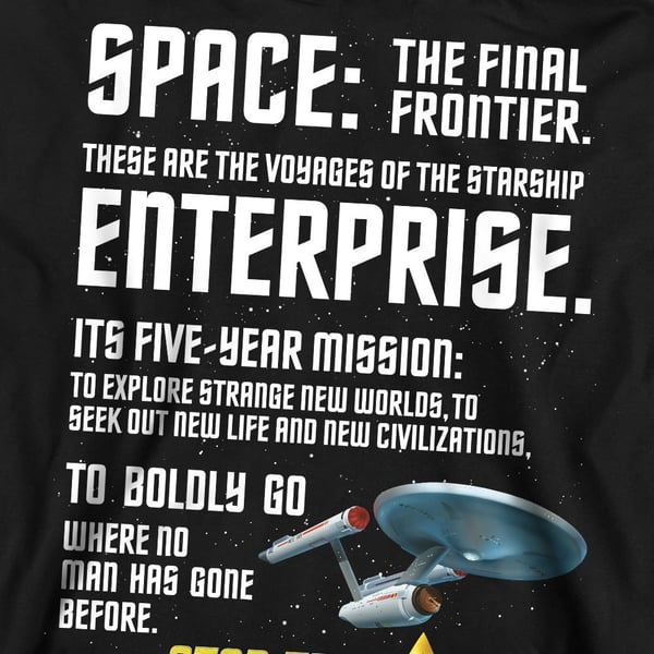 Star Trek Unisex Adult Intro Sweatshirt