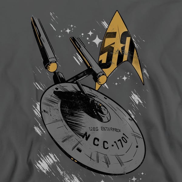Star Trek Unisex Adult Enterprise Dash Sweatshirt