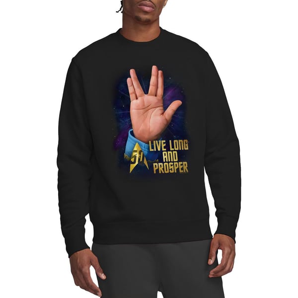 Star Trek Unisex Adult LLAP 50 Sweatshirt
