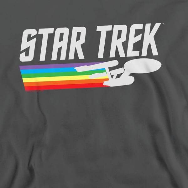 Star Trek Unisex Adult Rainbow Trail Sweatshirt