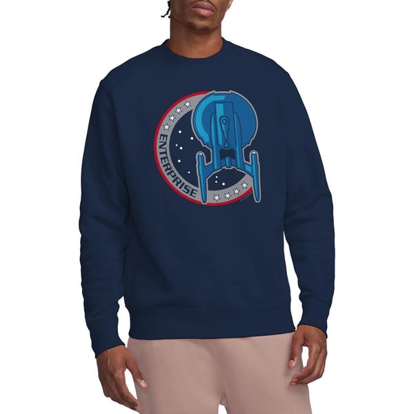 Star Trek Unisex Adult Enterprise Patch Sweatshirt